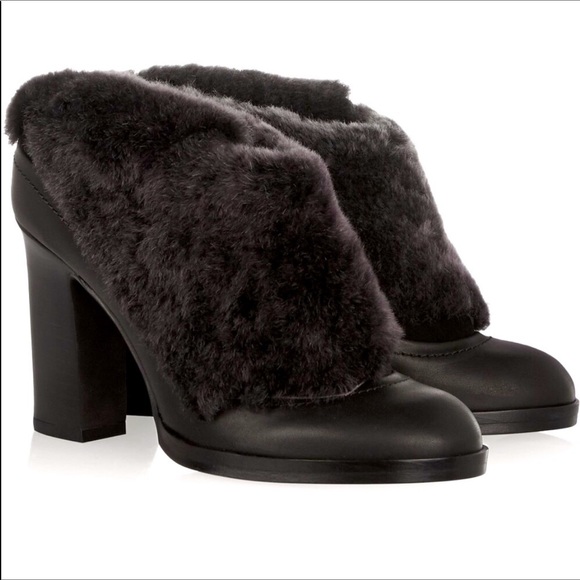 New Rag & bone boot mules real fur lambs size 8.5 - Picture 2 of 15